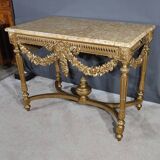 Console Table in Golden Wood, Louis XVI style – 2nd part 19th century