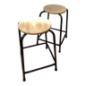 Pair of vintage industrial high stools