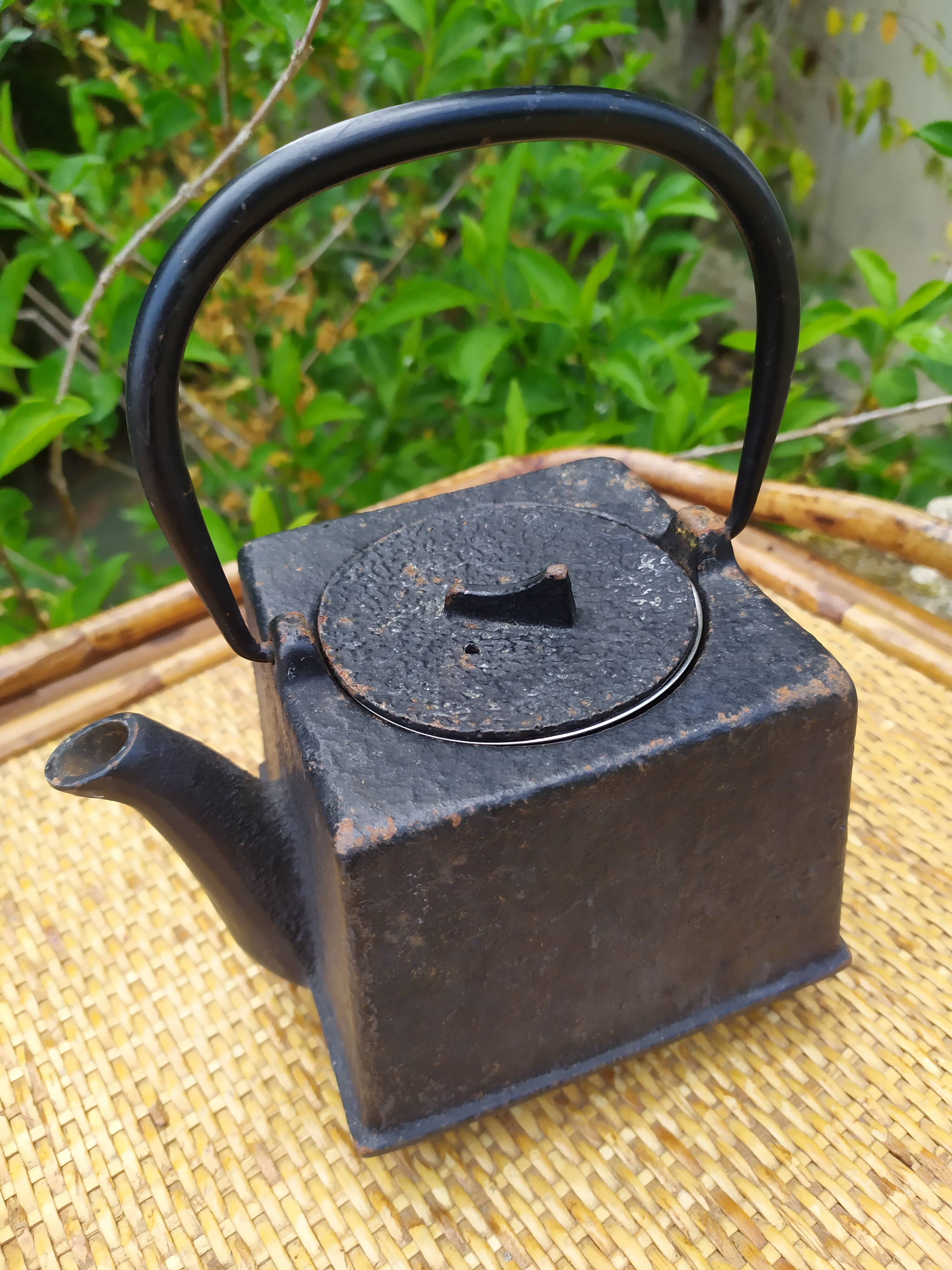 small cast iron teapot
