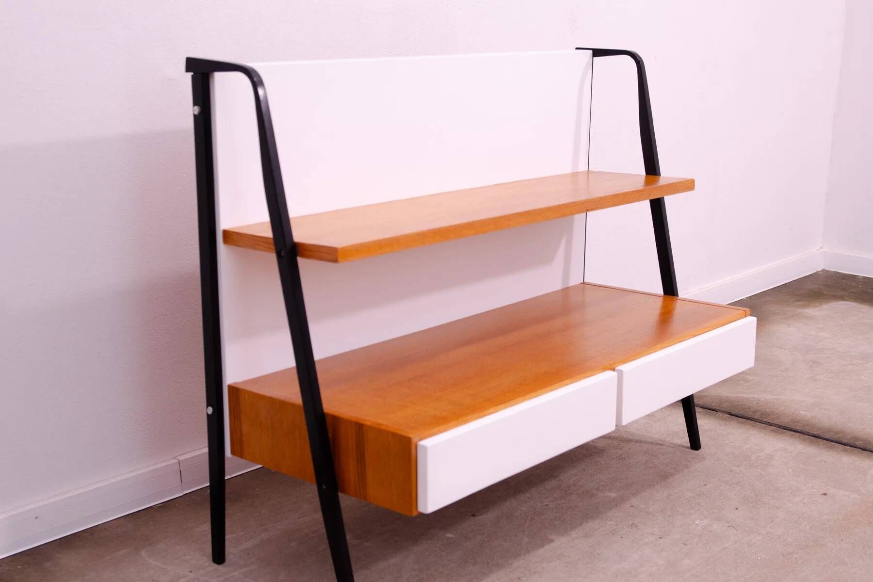 Fully renovated mid century bookshelf by Tatra, 1960s, Czechoslovakia