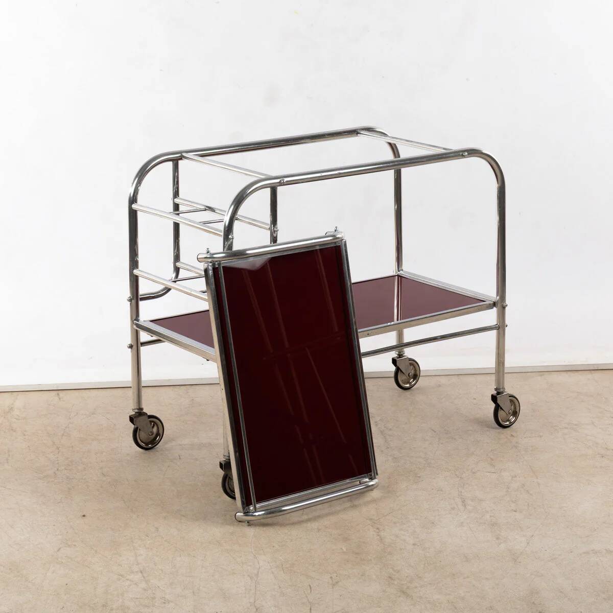 1930s Art Deco Bar Cart by Jacques Adnet