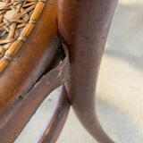 4 chaises bistrot Fischel en bois courbé et cannage