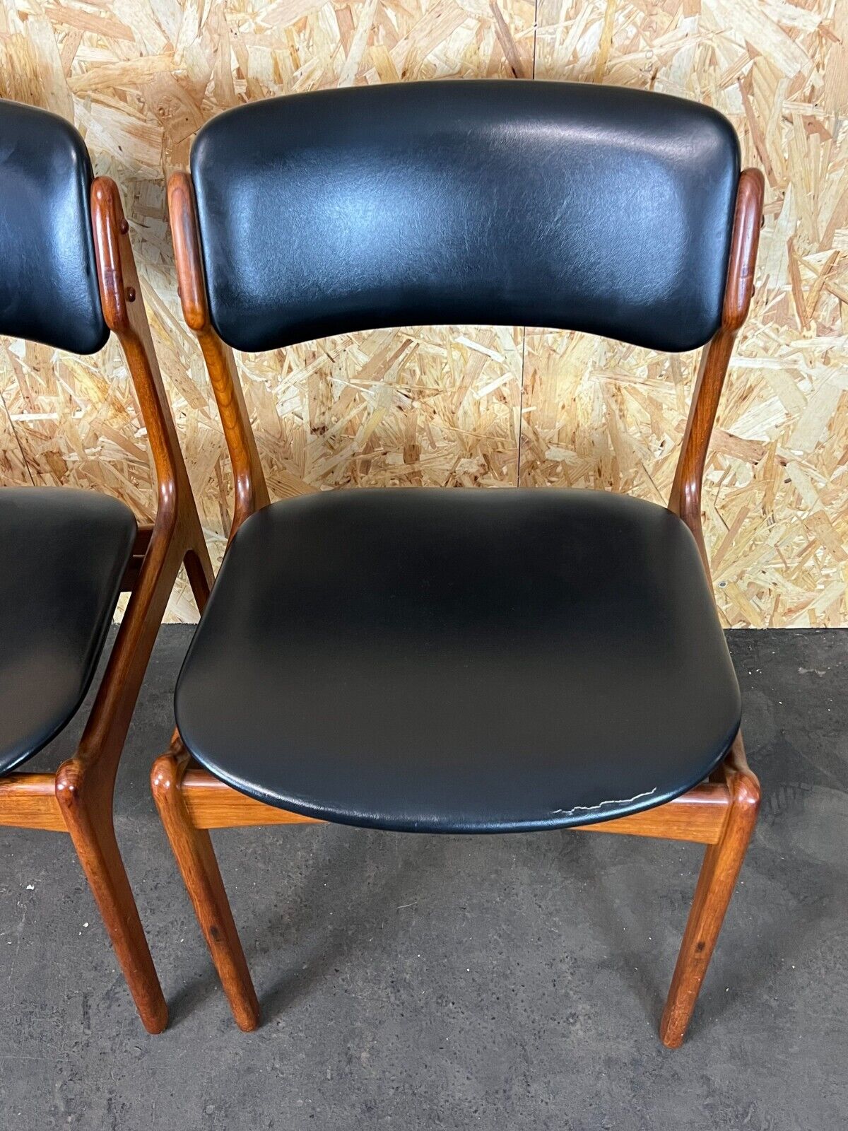 4 70s chairs teak dining chair erik buch o.d. møbler denmark