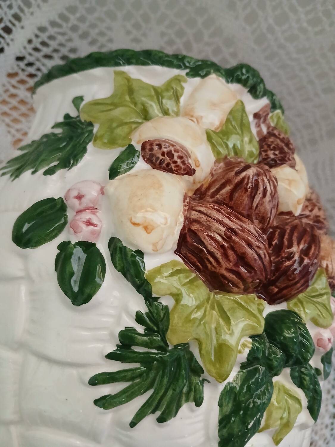 Antique Barbotine Vase