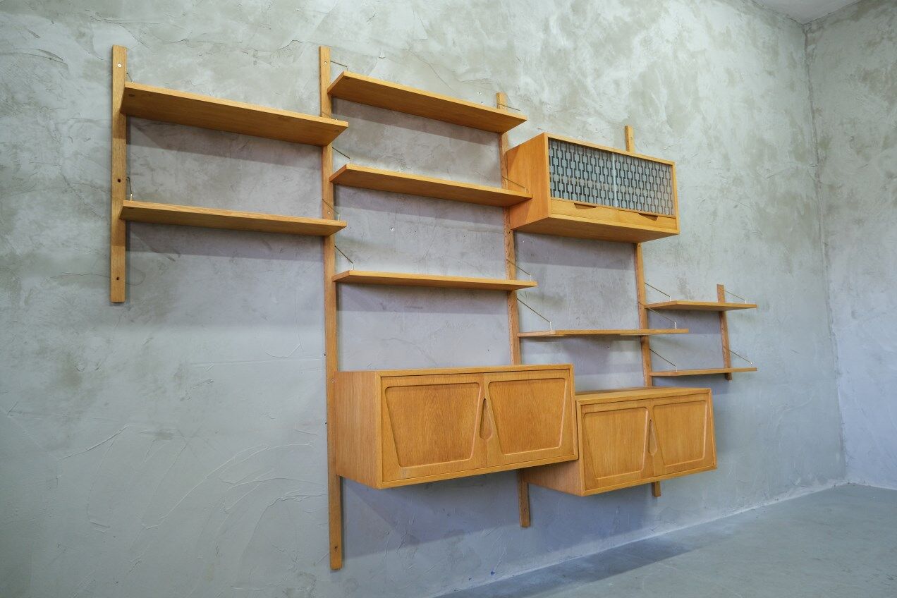 Modular Wall Unit by Kjell Riise for Brodrene Jatogs, Norway, 1960s