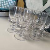 Set of 8 Saint Louis Baccarat Diabolo water glasses