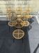 Set of 6 metal and rattan chairs by michaël thonet