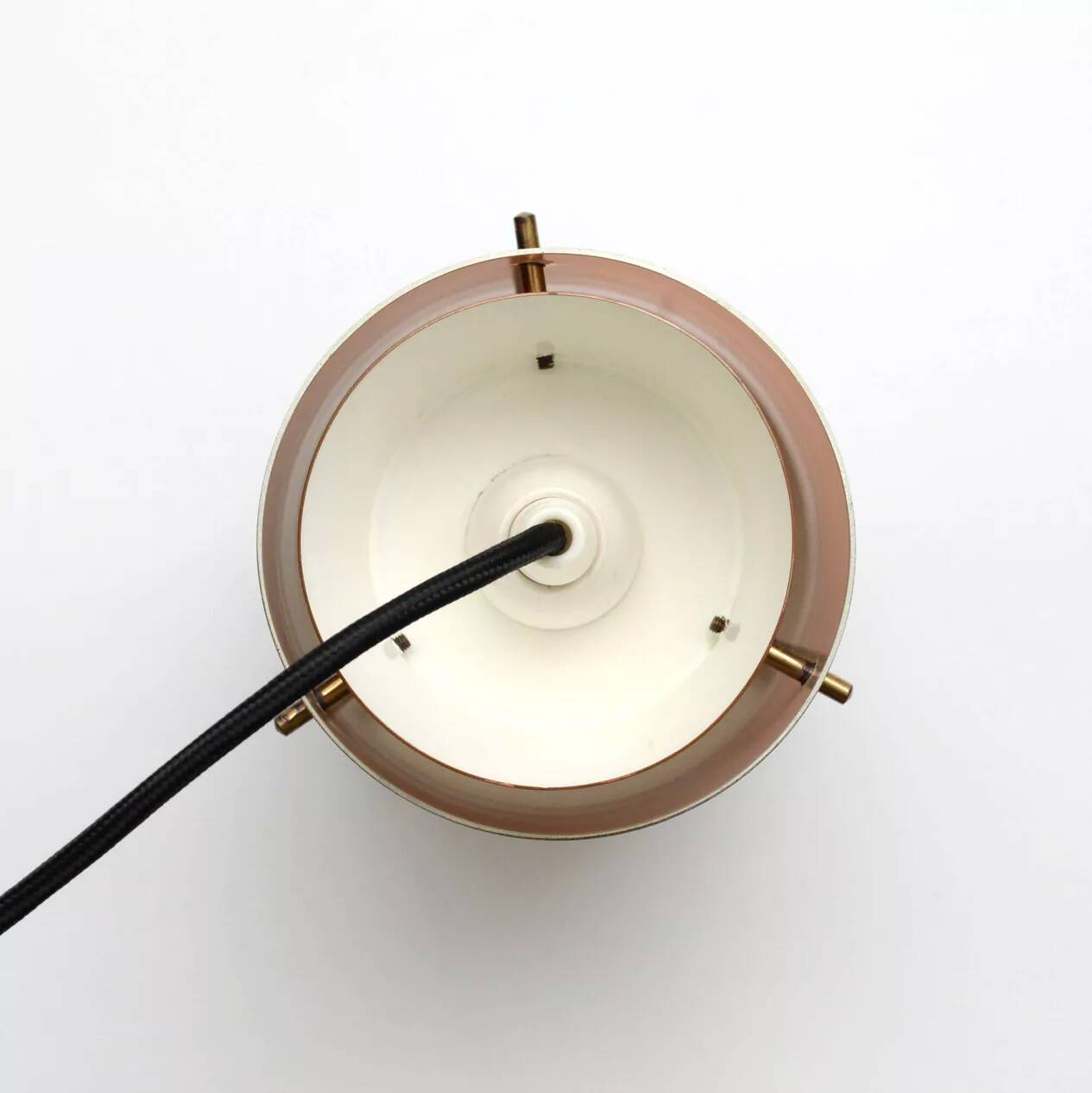 Copper lamp in the Trava style, design by Carl Thore, 1960s