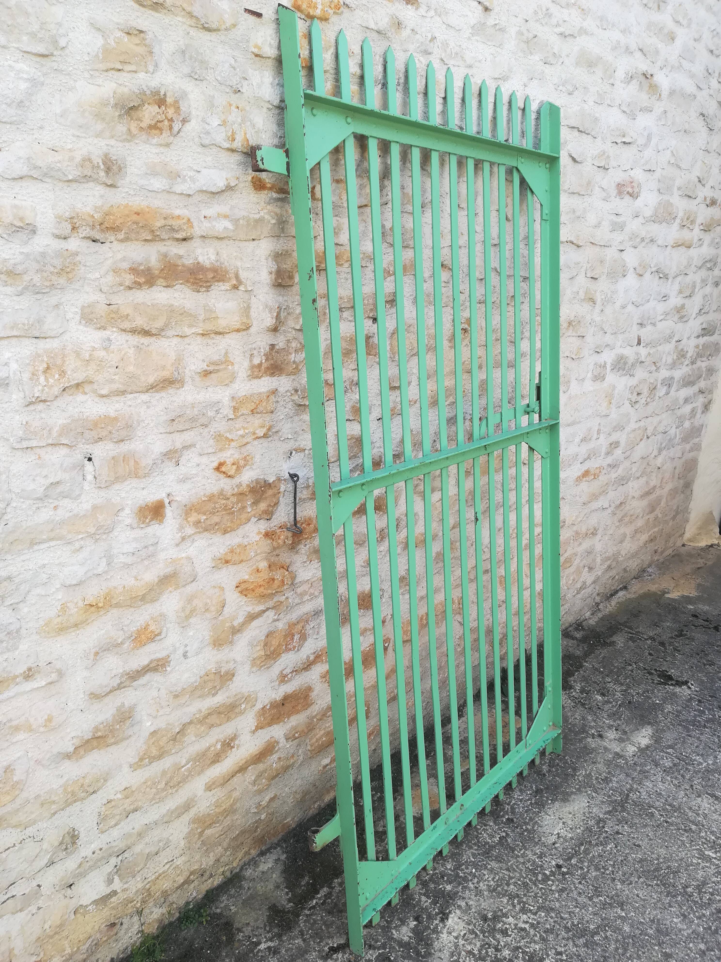 Plain riveted iron gate