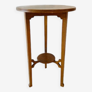 1920 pedestal table in solid oak