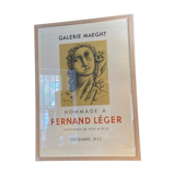 Affiche ancienne lithographie Fernand Léger Galerie Maeght