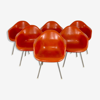 Lot de 6 fauteuils de Charles & Ray Eames pour Herman Miller, 1970