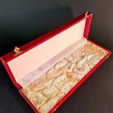 Art Deco Horn & Silver Plated Salad Set – Retro Elegance on the Menu