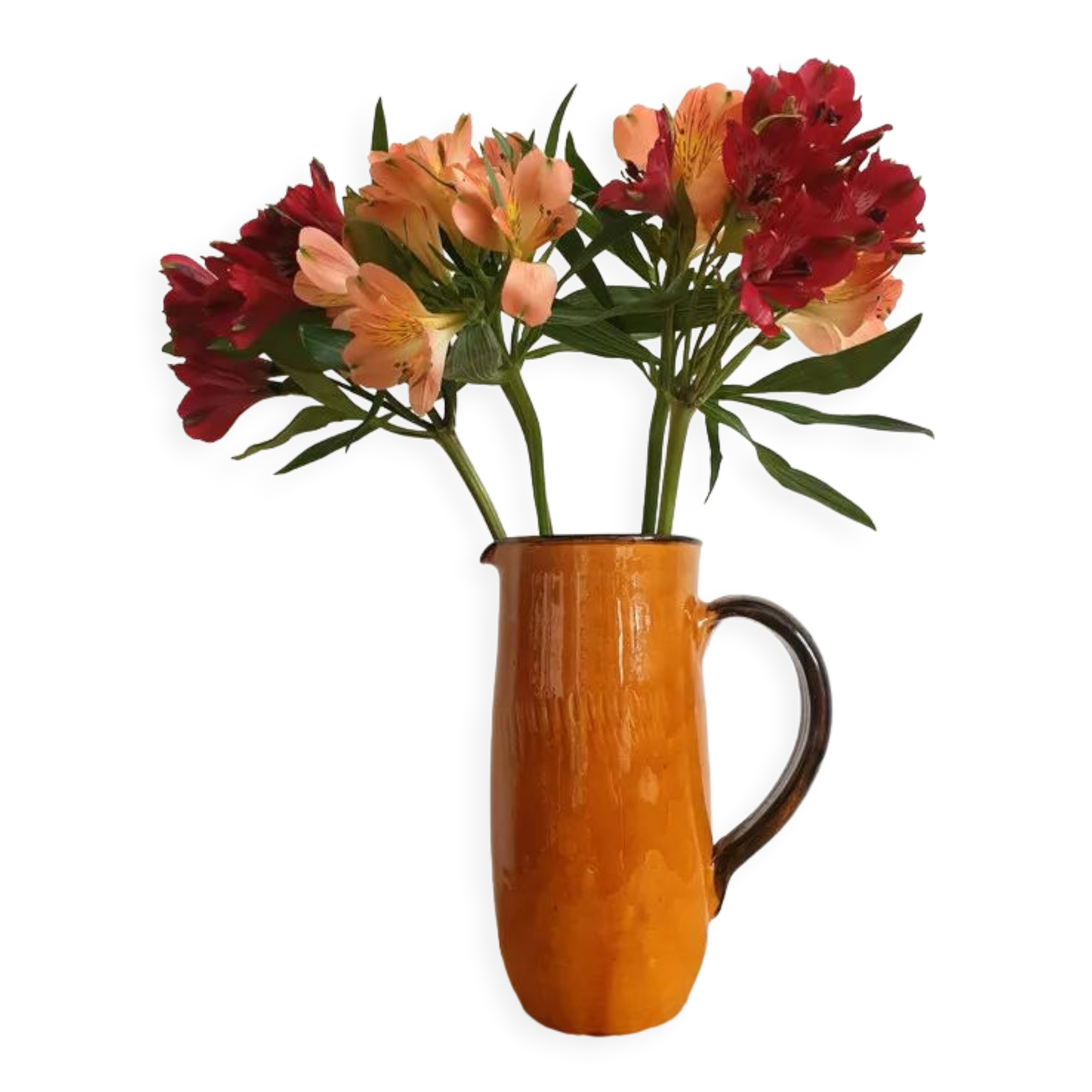 Large vintage Vallauris pitcher vase