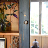 Patinated black cupboard