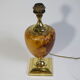 Lamp made of brass and peccari leather