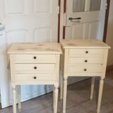 Pair of Louis XVI-style bedside tables