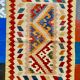 Shiraz, handcrafted persian kilim rugs warm colors