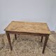 Rustic farmhouse table/desk in solid oak and antique fir 1950s