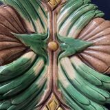 Asparagus dish in barbotine table art