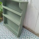 Patinated wooden shelf