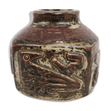 Stoneware vase in brown colours, no.: 21925, by Royal Copenhagen