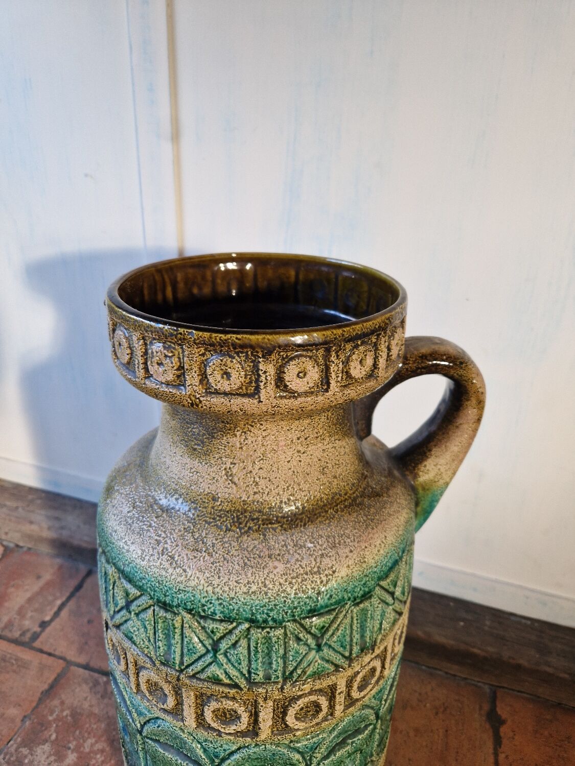 Large floor vase in ceramic Bay Keramik West Germany design 20th century