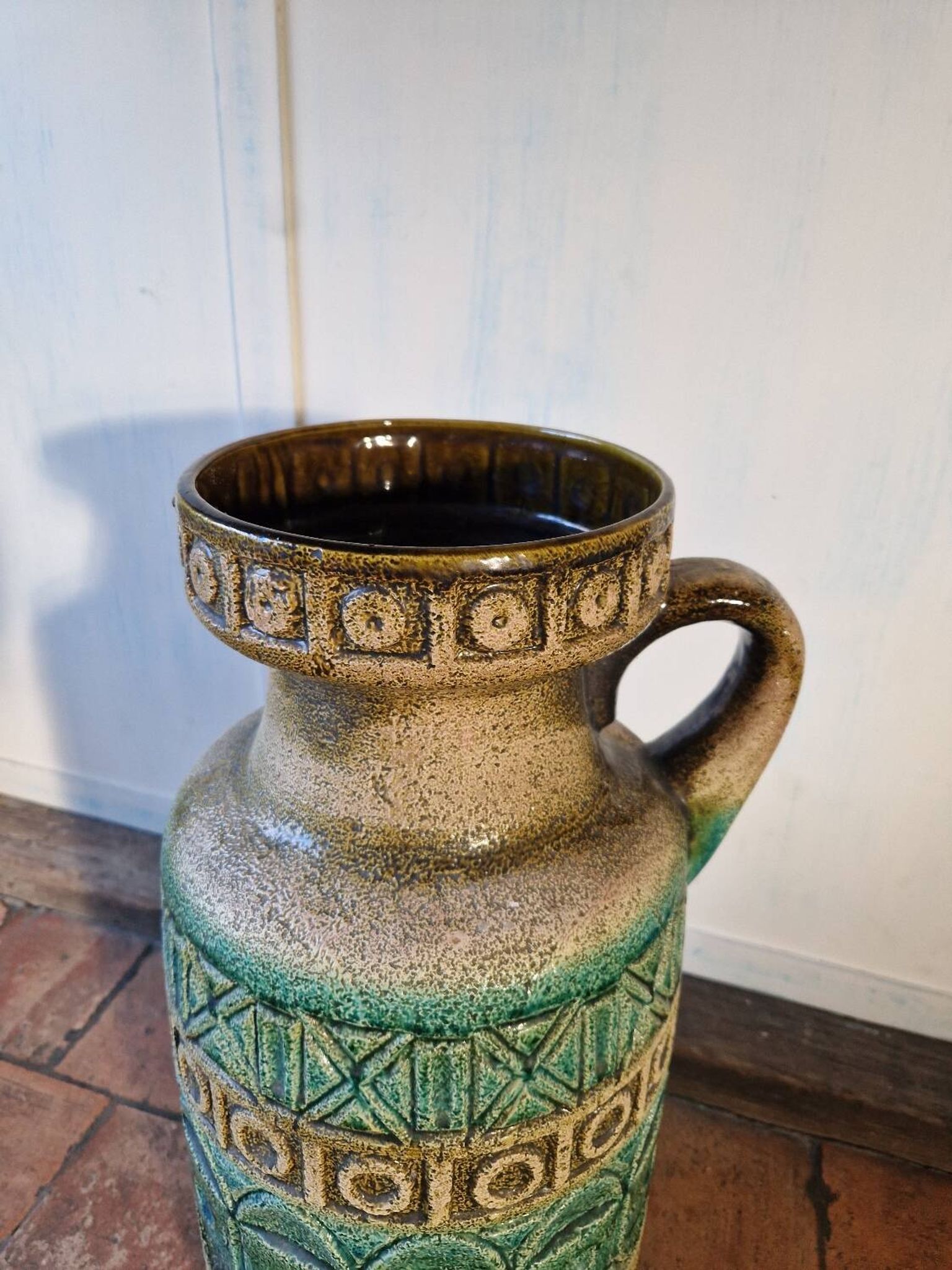 Large floor vase in ceramic Bay Keramik West Germany design 20th century