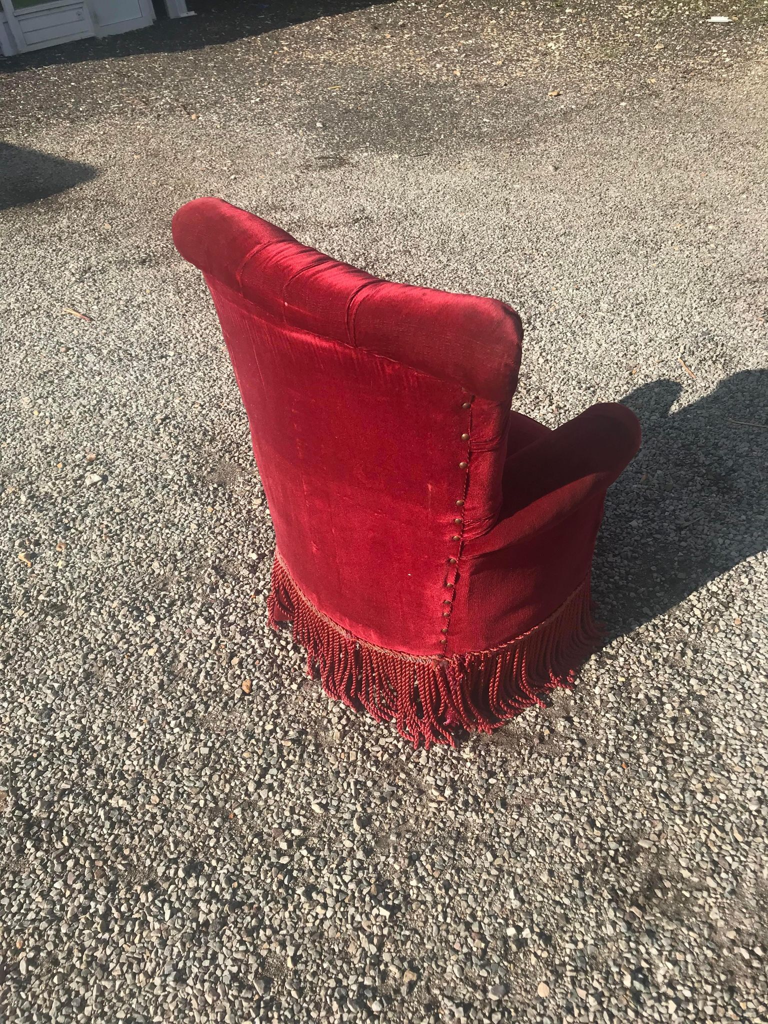 Antique toad armchair