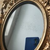 Old mirror gilded resin 29x19 cm