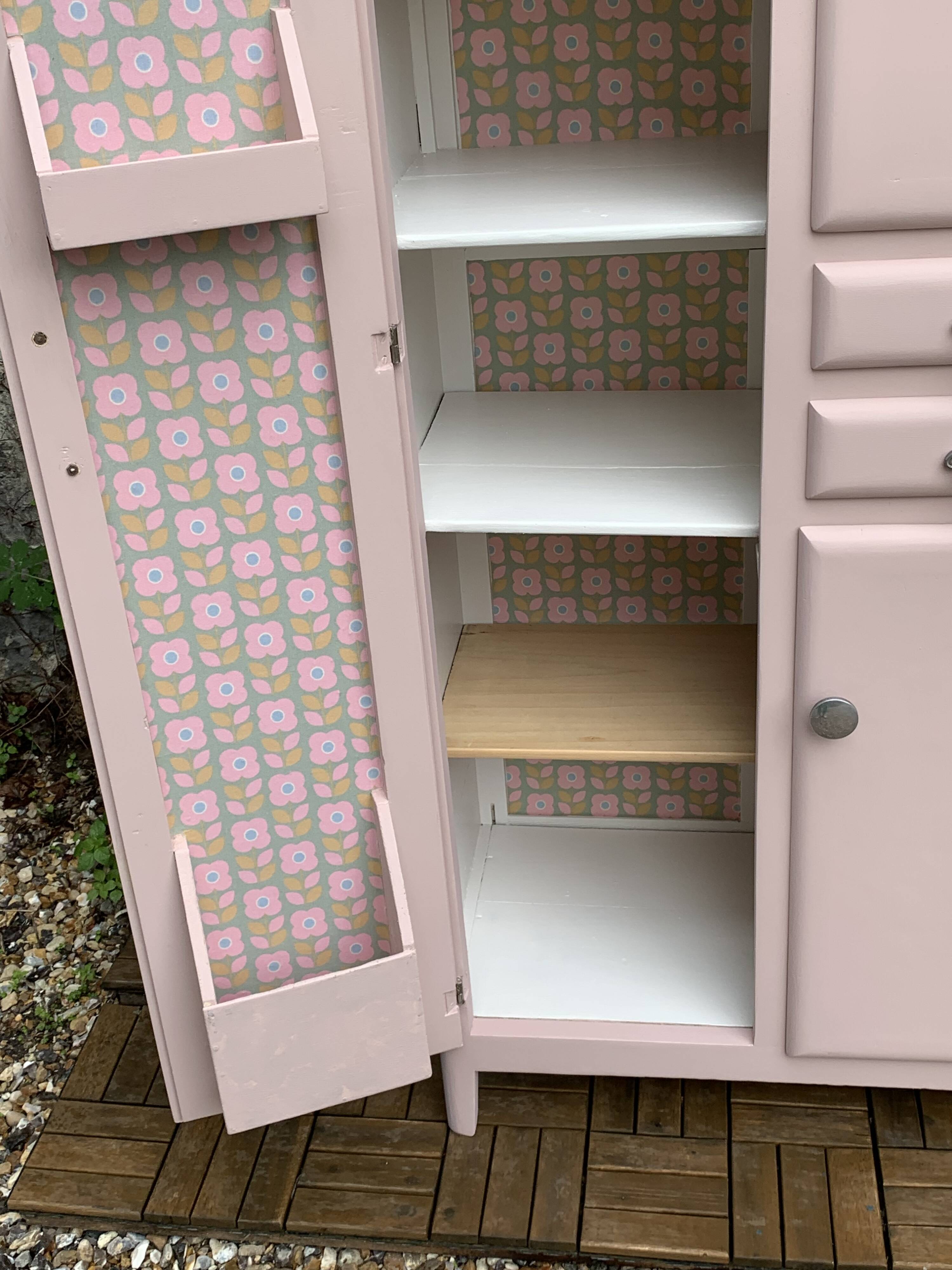 Mado powder pink buffet cabinet 1950