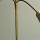 Lampadaire italien à trois lumières en laiton, années 1960