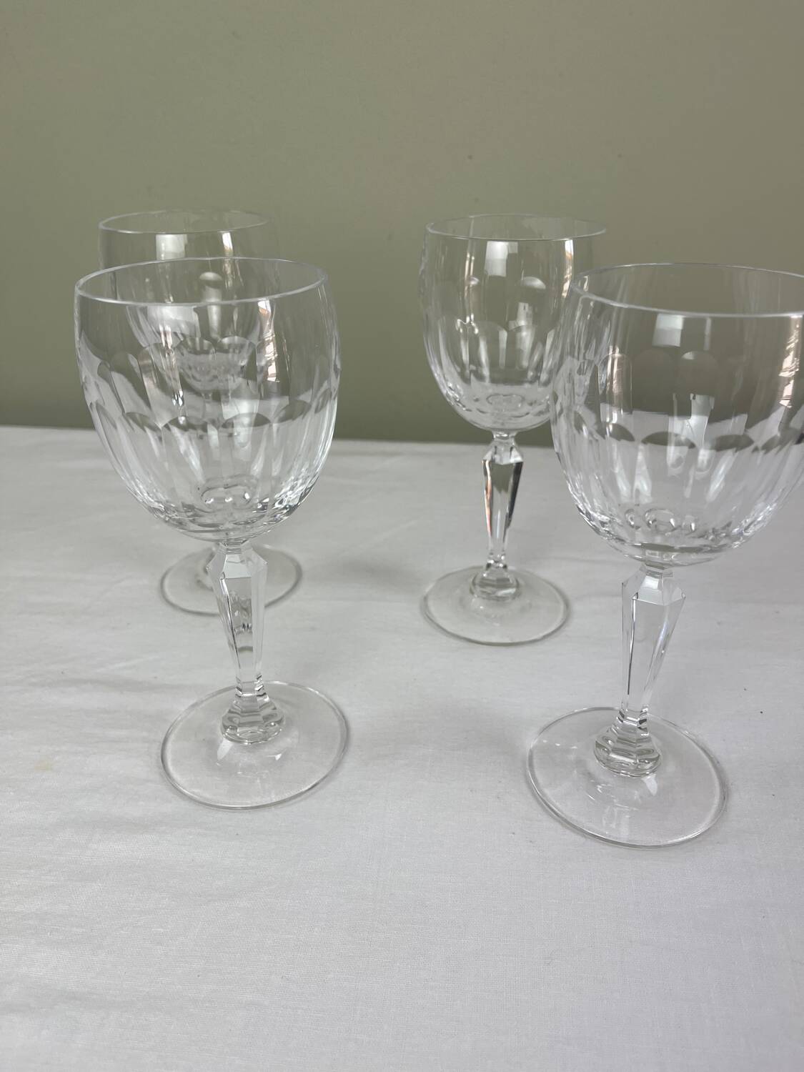 Crystal wine glass