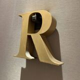 Letter.E . vintage metal