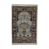Tapis oriental en soie colorée du 20e siècle 190 x 122 cm