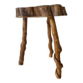 Brutalist tripod stool