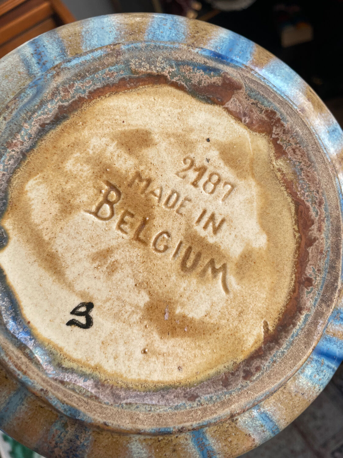 Belgian ceramic vase