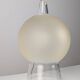 Murano glass table lamp by Itre, cone and satin sphere, Venice 1980s