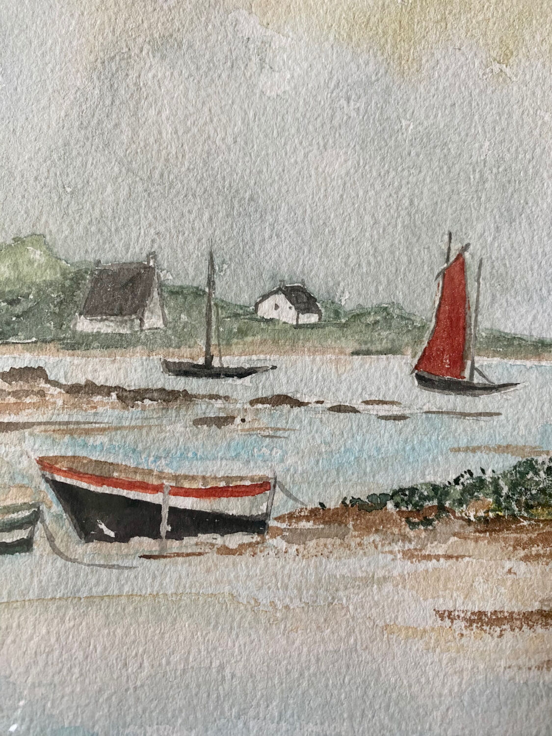 Aquarelle paysage de Bretagne