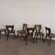 Set of 6 brutalist bistro chairs
