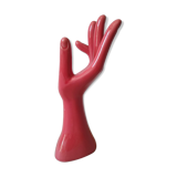 Hand baguier vase soliflore porcelain 80s