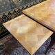 Louis XV style flat desk in blond mahogany
