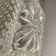 Vintage 70s molded glass wall lamp