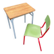 Small school desk and vintage chair