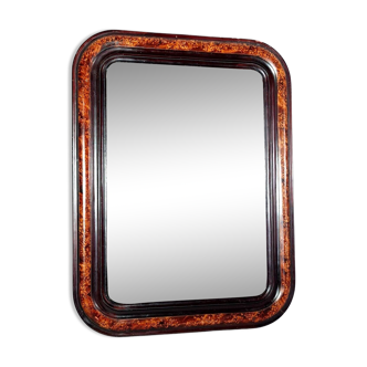 Old Napoleon III mirror in ogee frame, all original 49x37 cm SB