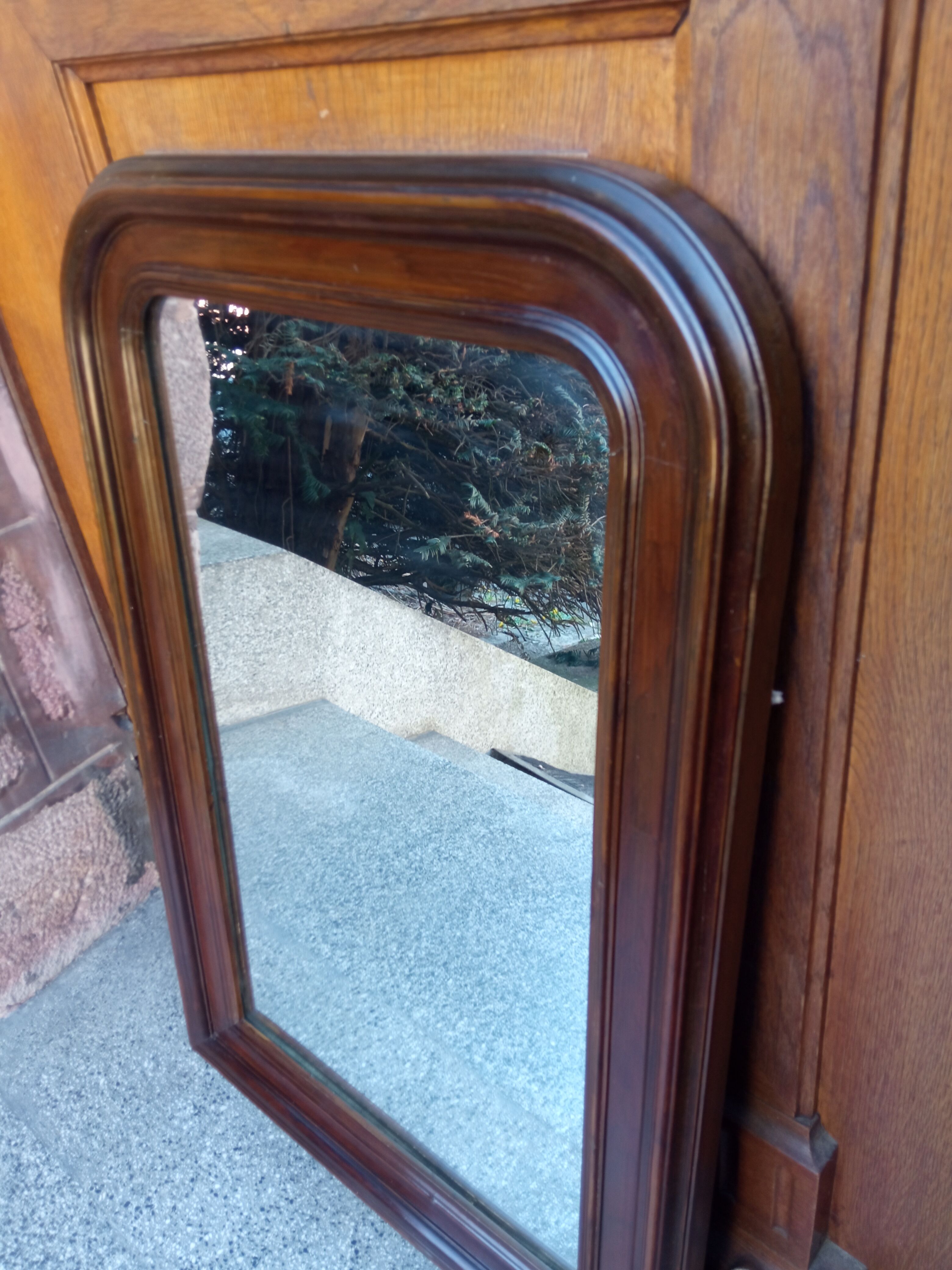 Arched mirror of napoleon III period and style - 82 x 55 cm