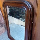 Miroir arqué d' époque et de style Napoléon III - 82 x 55 cm
