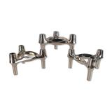 Set of three Nagel BMF candle holders