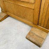 Mirror psyche art deco oak 1930