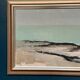 Large Original Swedish Oil on Canvas – 'Coastal Landscape' by Eric Cederberg (1897–1984) – Signed – vintage and framed – 36 × 87 cm (14.2 × 34.3 inches)